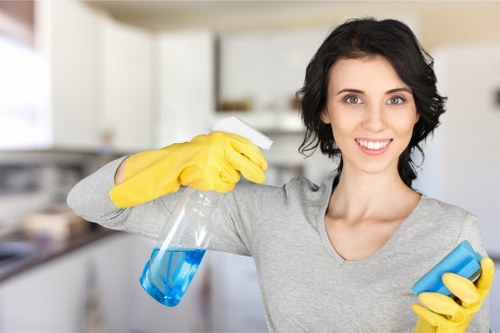 Team performing deep cleaning in a residential home