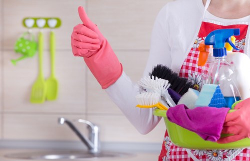 Cleaning professionals utilizing advanced equipment in Brentwood