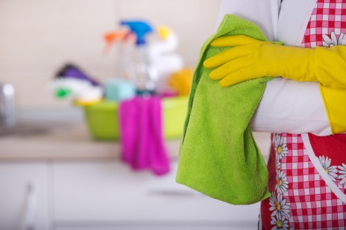 Local cleaners at work in Eltham North