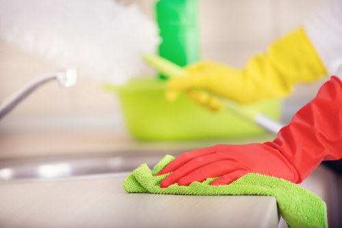 Eco-friendly cleaning solutions in action